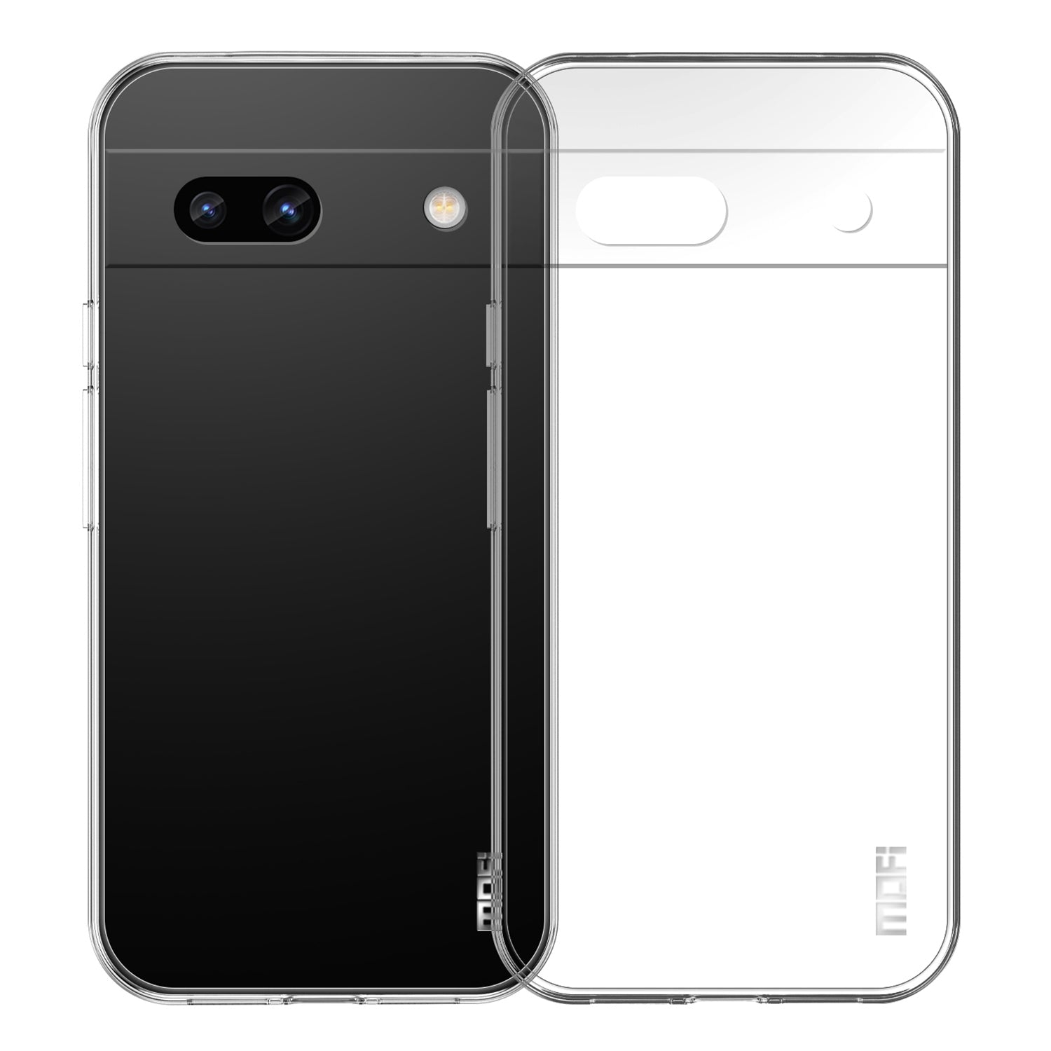 MOFI Flexible TPU Phone Case for Google Pixel 7a Transparent Cellphone Back Protector Cover MOFI Flexible TPU Phone Case for Google Pixel 7a Transparent Cellphone Back Protector Cover